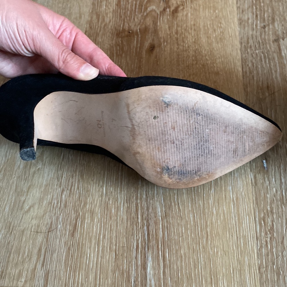 Madewell Black Suede Pumps - Picture 6 of 8